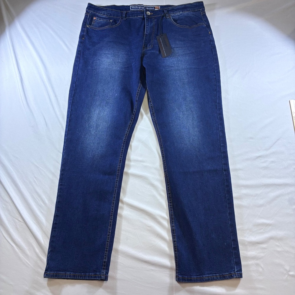 Weatherproof Vintage 1948 Selects Vortex Straight Fit Jeans 38x32 Silt Blue NEW
